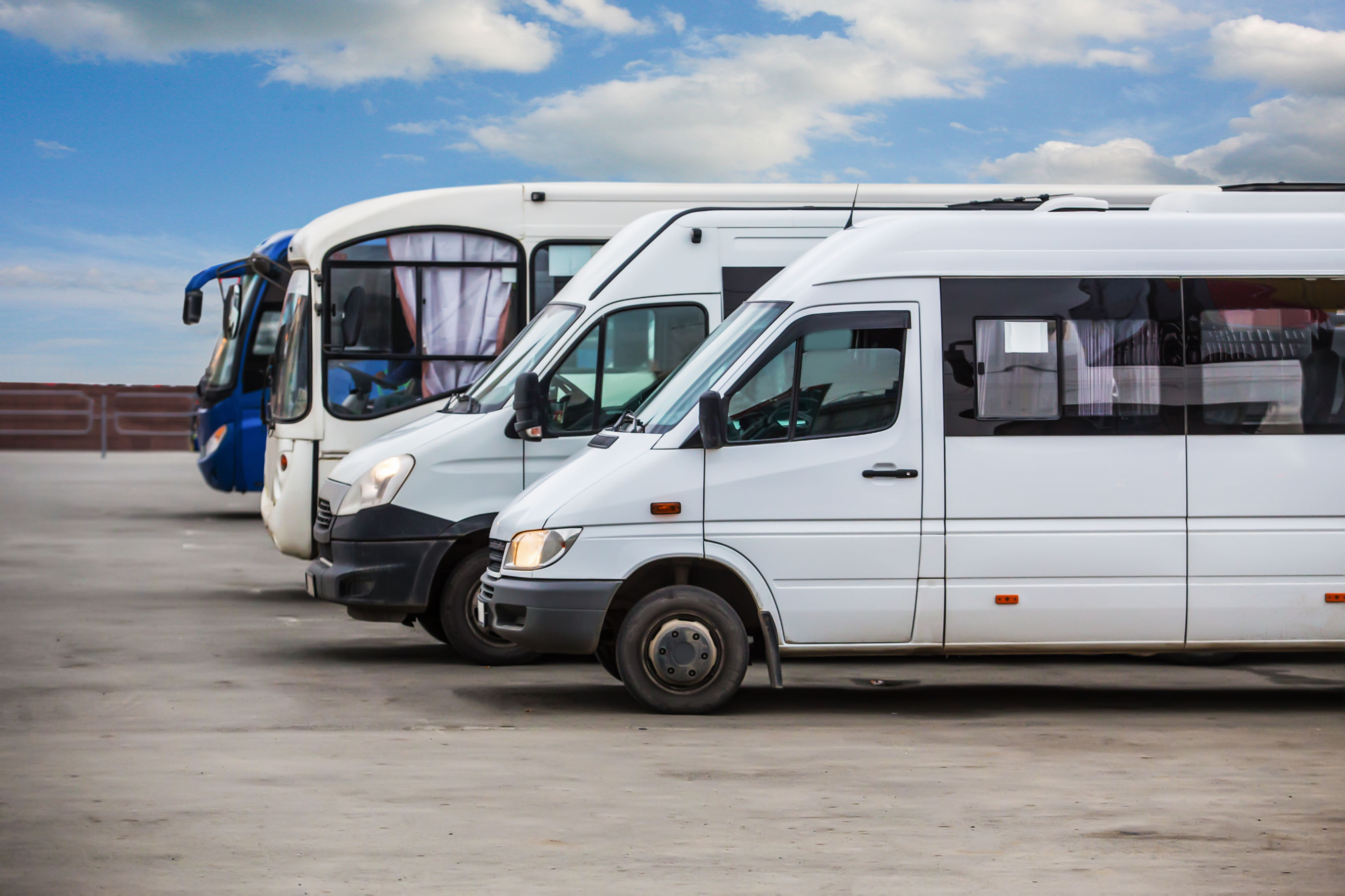 a selection of mid-sized buses